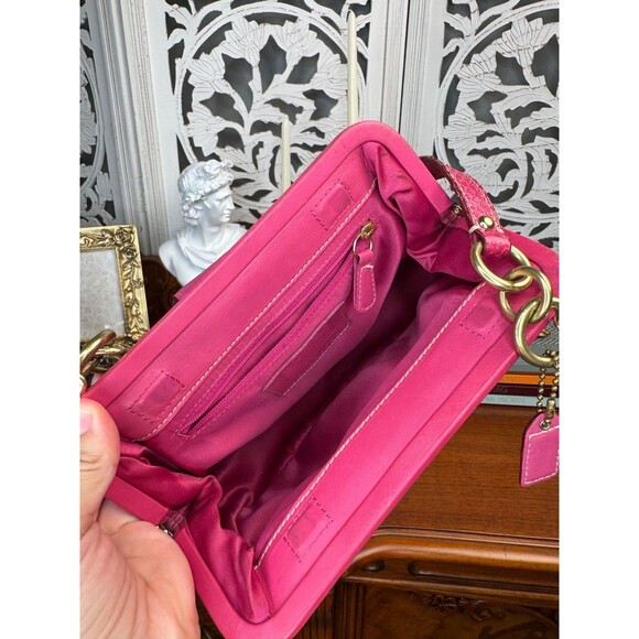 COACH 8F50 Signature Embossed Pink Python Print Satchel RARE, RETIRED, HTF - Picture 3 of 13